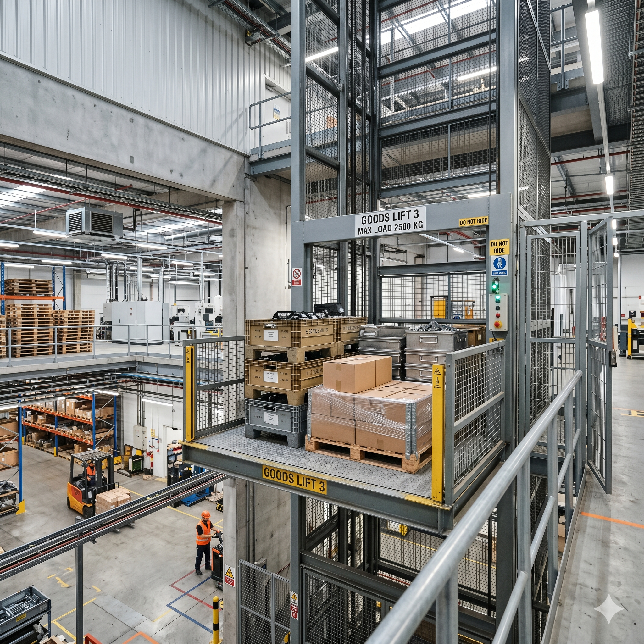 Goods Lift for Industrial Use